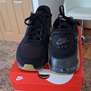 Nike Black and Gold Air Sneakers